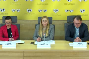 Seimo narės Ievos Pakarklytės spaudos konferencija dėl iniciatyvos riboti Rusijos Federacijoje veikiančių įmonių teisę dalyvauti viešuosiuose pirkimuose