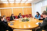 Nuotrauka. Seimo Europos reikalų komiteto pirmininkės, Seimo Pirmininko pavaduotojos Radvilės Morkūnaitės-Mikulėnienės susitikimas su Prancūzijos Respublikos užsienio reikalų ministerijos atstovais