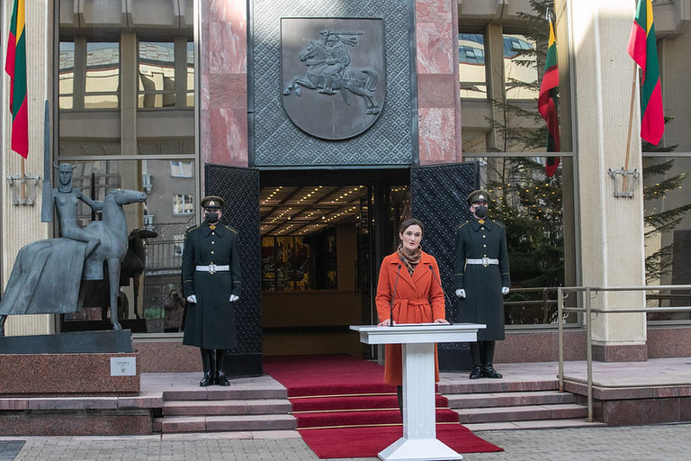 Seimo Pirmininkė Viktorija Čmilytė-Nielsen: „Kovo 11-oji yra geriausias mūsų valstybingumo idėjos tęstinumo įrodymas“ (2021-03-11)